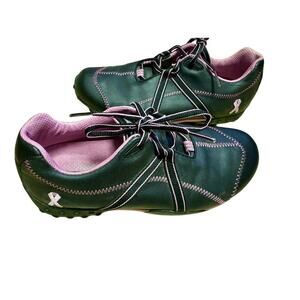FJ FootJoy M Project Women's Size 7.5 M Golf Shoes 95663 Black Pink Ribbon